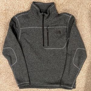 North Face Mens 3/4 Zip - Gray - Men’s Medium